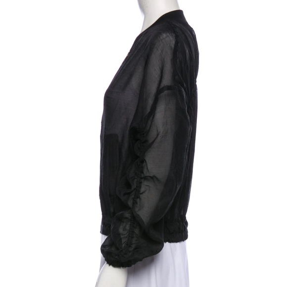 AUTH Roberto Cavalli Ruffle Bomber Jacket - Picture 2 of 3